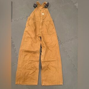 Carhartt Kids Tan Overalls lightly worn